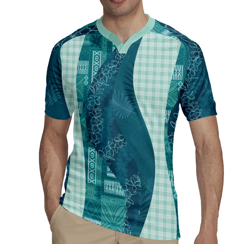 Polynesian Tribal Pattern Patchwork Picturesque Rugby Jersey Oceanic LT7 - Polynesian Pride