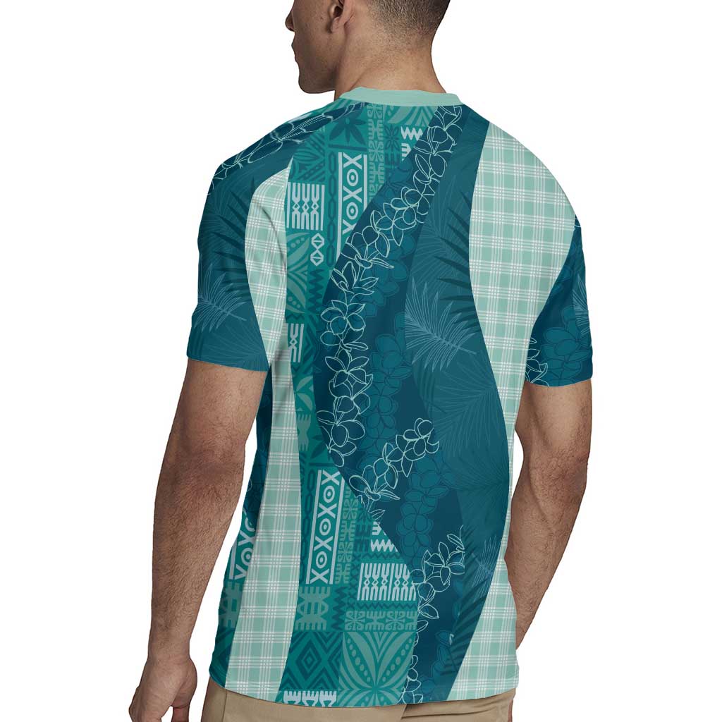 Polynesian Tribal Pattern Patchwork Picturesque Rugby Jersey Oceanic LT7 - Polynesian Pride