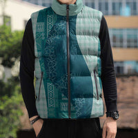 Polynesian Tribal Pattern Patchwork Picturesque Sleeveless Puffer Jacket Oceanic LT7 - Polynesian Pride