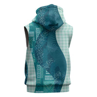 Polynesian Tribal Pattern Patchwork Picturesque Sleeveless Zip Hoodie Oceanic LT7 - Polynesian Pride