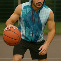 Polynesian Tribal Pattern Patchwork Picturesque Sleeveless Zip Hoodie Oceanic LT7 - Polynesian Pride