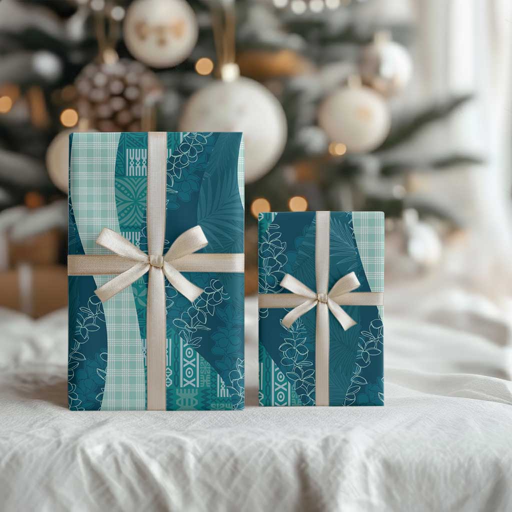 Polynesian Tribal Pattern Patchwork Picturesque Wrapping Paper Oceanic LT7 - Polynesian Pride