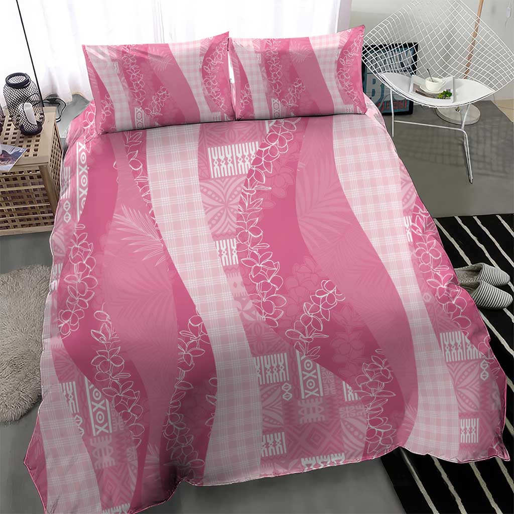 Polynesian Tribal Pattern Patchwork Picturesque Bedding Set Rose Pink LT7 - Polynesian Pride