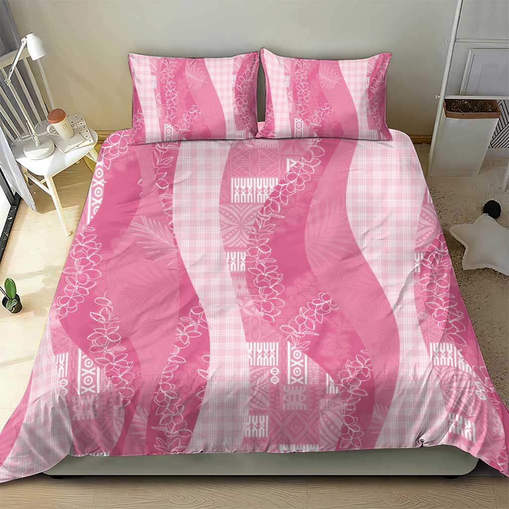Polynesian Tribal Pattern Patchwork Picturesque Bedding Set Rose Pink LT7 - Polynesian Pride