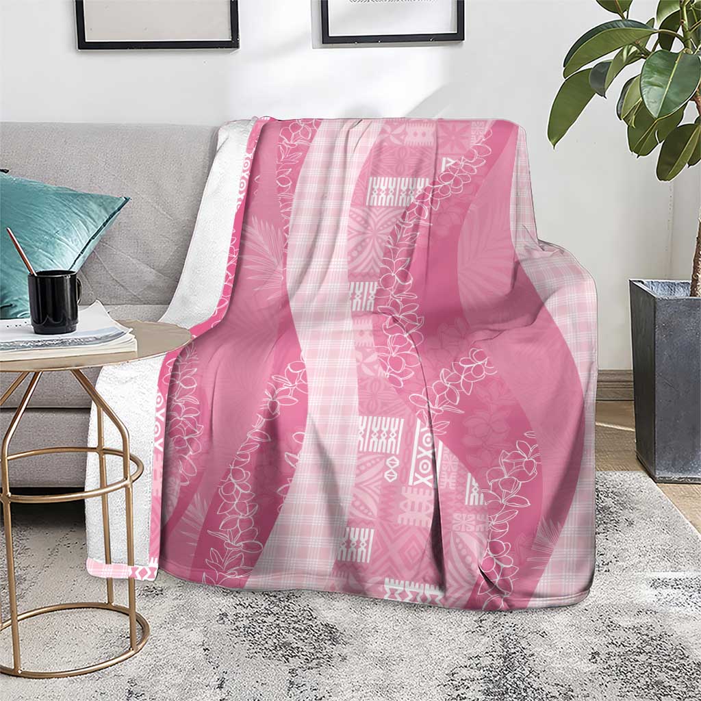Polynesian Tribal Pattern Patchwork Picturesque Blanket Rose Pink LT7 - Polynesian Pride