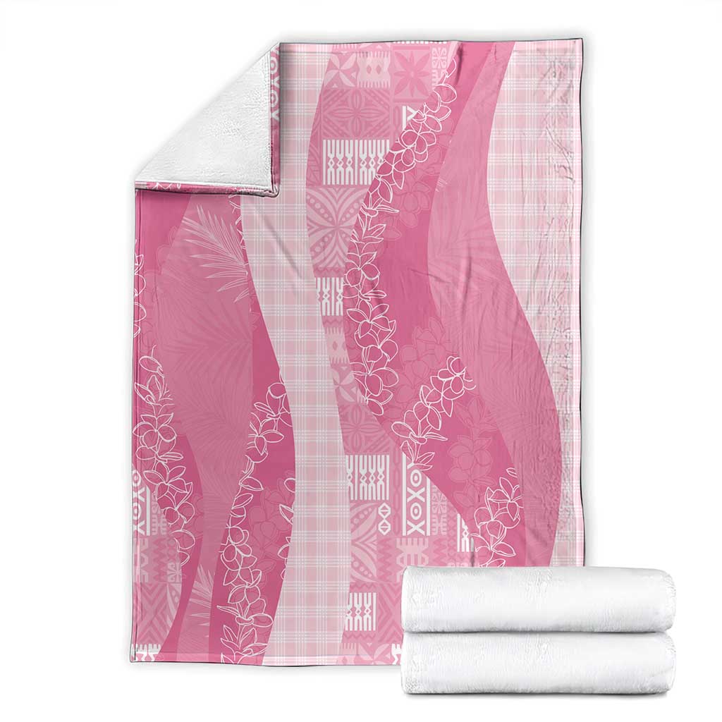 Polynesian Tribal Pattern Patchwork Picturesque Blanket Rose Pink LT7 - Polynesian Pride