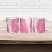 Polynesian Tribal Pattern Patchwork Picturesque Ceramic Mug Rose Pink LT7 - Polynesian Pride