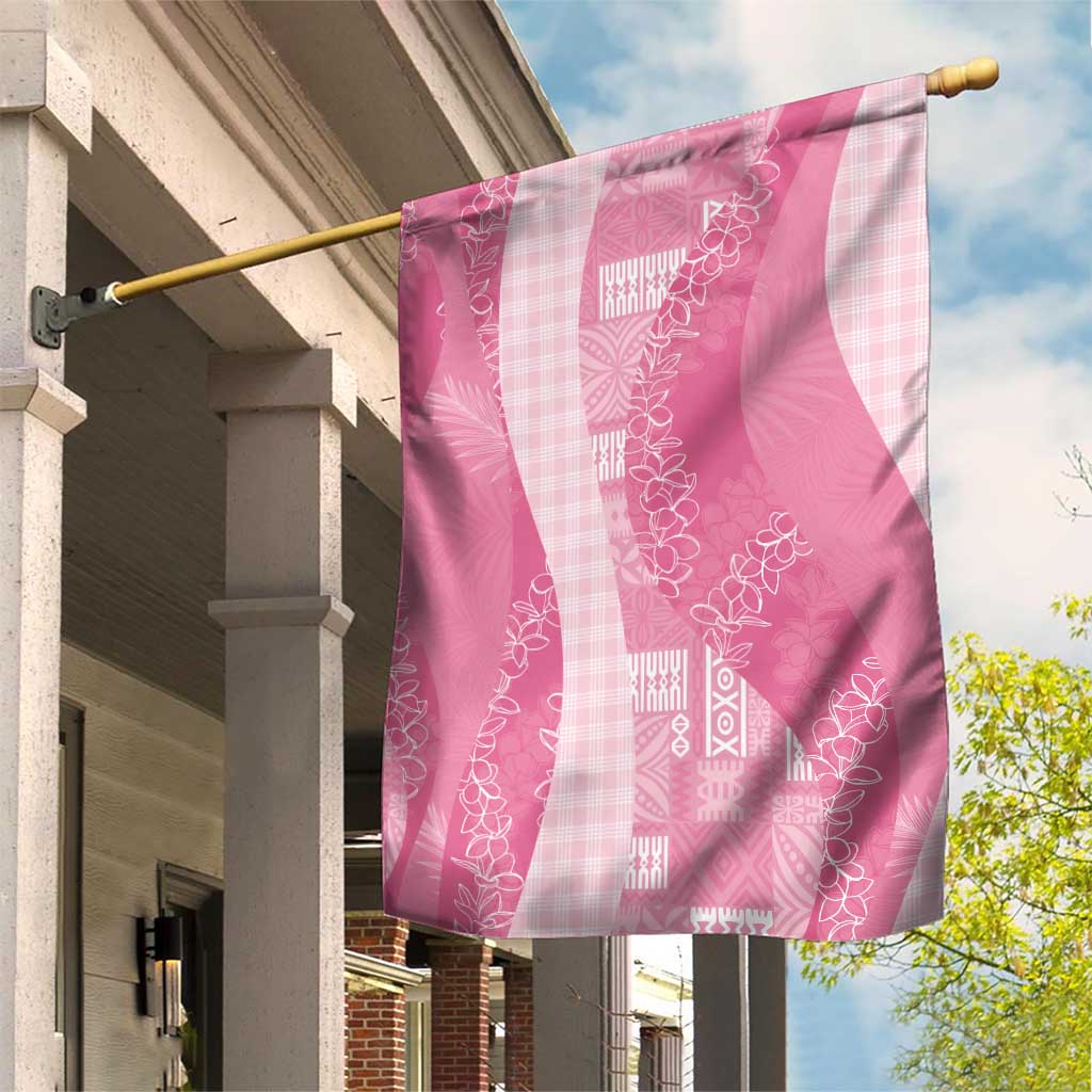 Polynesian Tribal Pattern Patchwork Picturesque Garden Flag Rose Pink LT7 House Flag Rose Pink - Polynesian Pride
