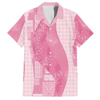 Polynesian Tribal Pattern Patchwork Picturesque Hawaiian Shirt Rose Pink LT7 Rose Pink - Polynesian Pride