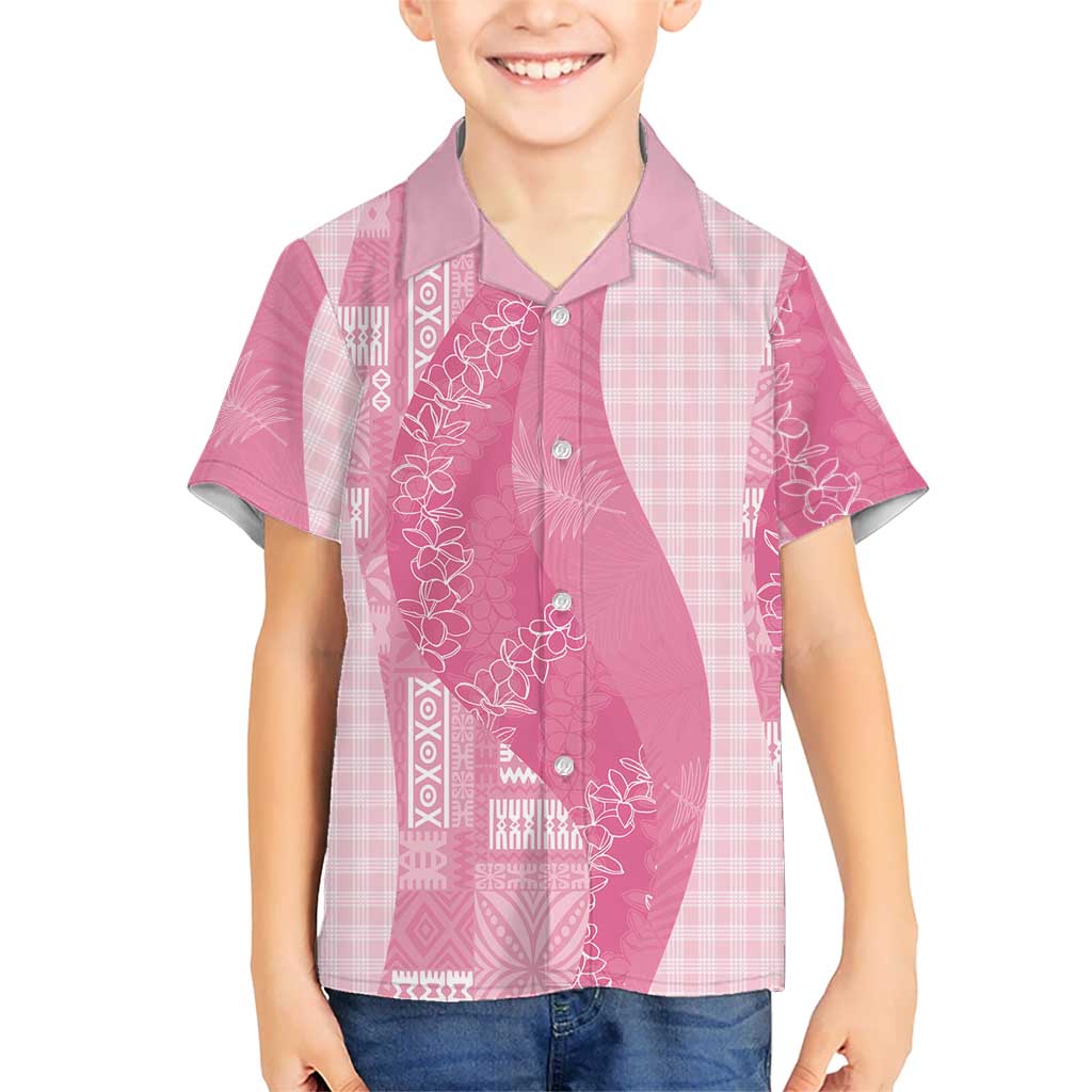 Polynesian Tribal Pattern Patchwork Picturesque Hawaiian Shirt Rose Pink LT7 - Polynesian Pride