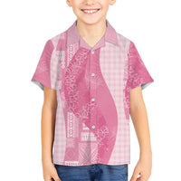 Polynesian Tribal Pattern Patchwork Picturesque Hawaiian Shirt Rose Pink LT7 - Polynesian Pride