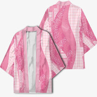 Polynesian Tribal Pattern Patchwork Picturesque Kimono Rose Pink LT7 - Polynesian Pride