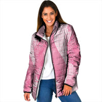Polynesian Tribal Pattern Patchwork Picturesque Padded Jacket Rose Pink LT7 Women Rose Pink - Polynesian Pride