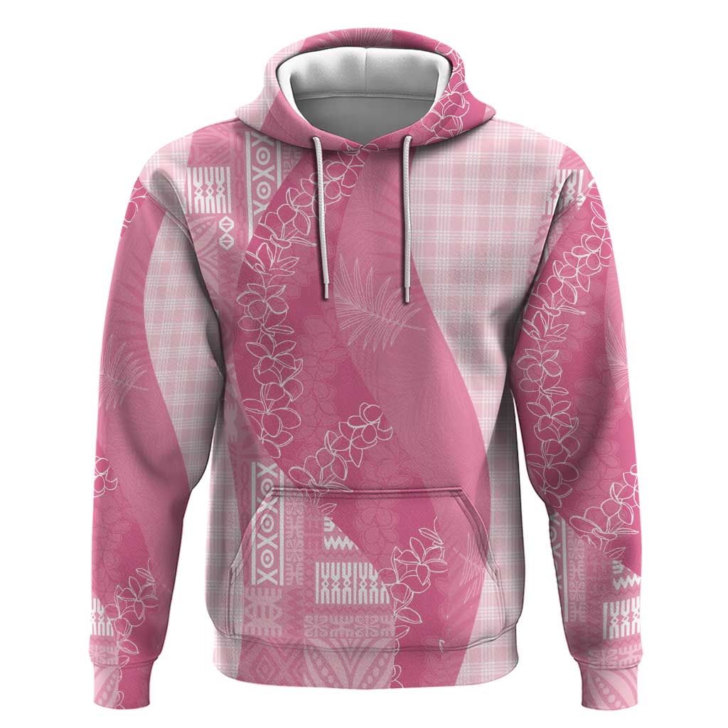 Polynesian Tribal Pattern Patchwork Picturesque Zip Hoodie Rose Pink LT7 Pullover Hoodie Rose Pink - Polynesian Pride