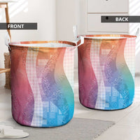 Polynesian Tribal Pattern Patchwork Picturesque Laundry Basket Holographic LT7 - Polynesian Pride