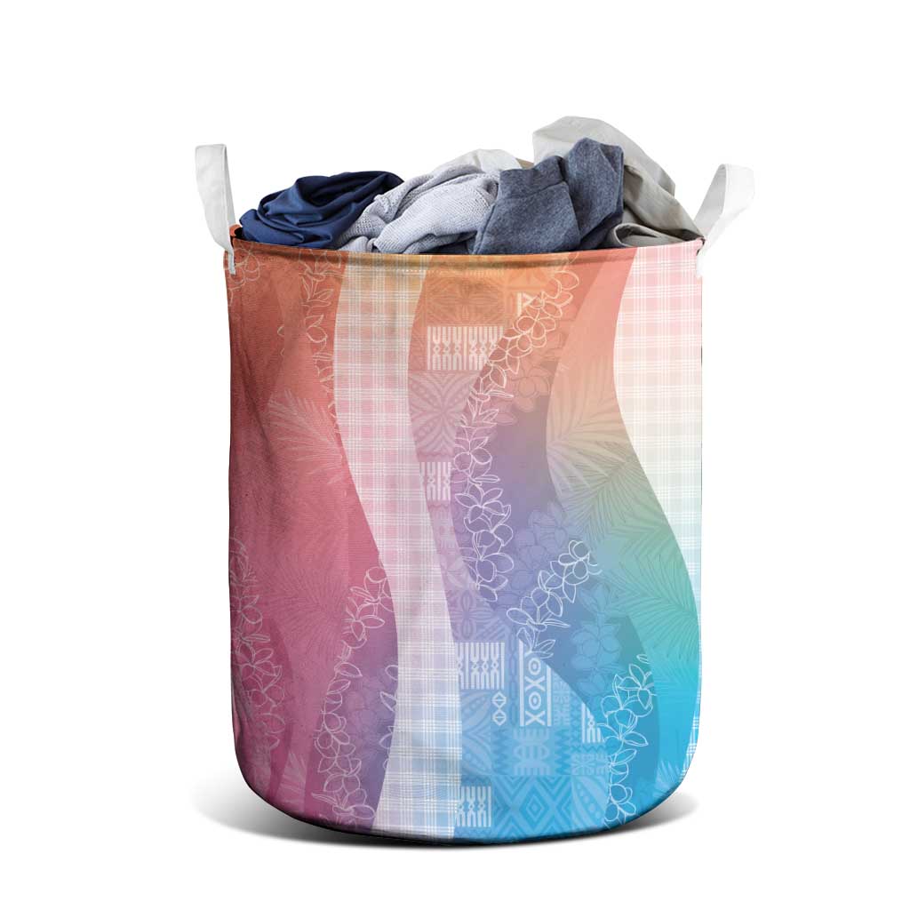 Polynesian Tribal Pattern Patchwork Picturesque Laundry Basket Holographic LT7 - Polynesian Pride