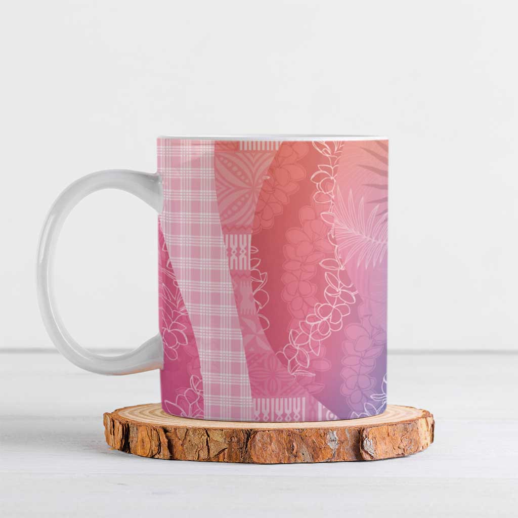 Polynesian Tribal Pattern Patchwork Picturesque Ceramic Mug Holographic LT7 Holographic - Polynesian Pride