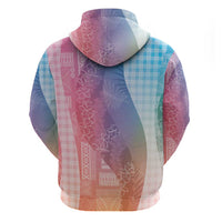 Polynesian Tribal Pattern Patchwork Picturesque Hoodie Holographic LT7 - Polynesian Pride
