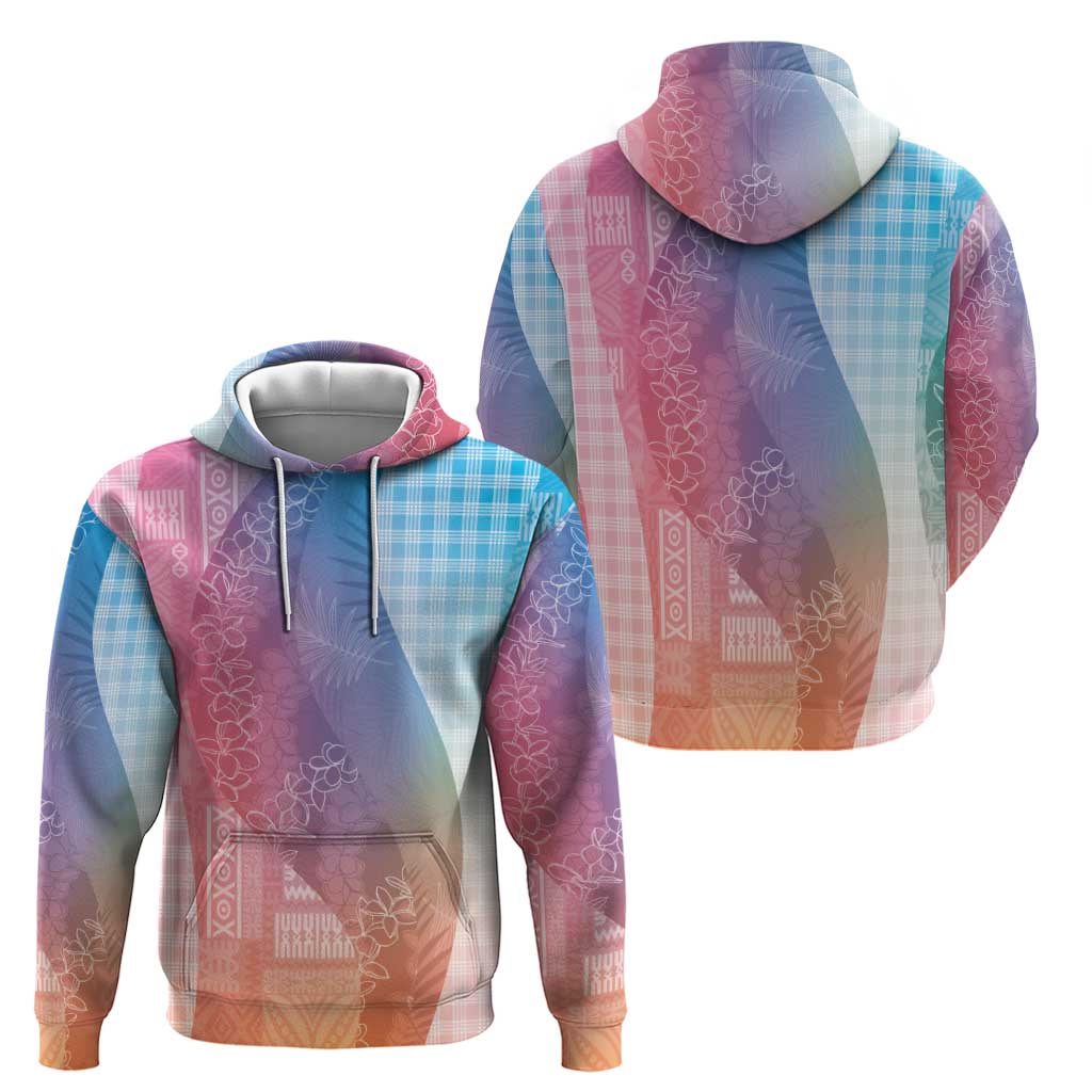 Polynesian Tribal Pattern Patchwork Picturesque Hoodie Holographic LT7 - Polynesian Pride