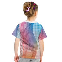 Polynesian Tribal Pattern Patchwork Picturesque Kid T Shirt Holographic LT7 - Polynesian Pride