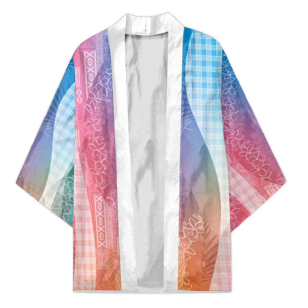 Polynesian Tribal Pattern Patchwork Picturesque Kimono Holographic LT7 Unisex Holographic - Polynesian Pride