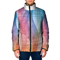 Polynesian Tribal Pattern Patchwork Picturesque Padded Jacket Holographic LT7 Men Holographic - Polynesian Pride