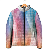 Polynesian Tribal Pattern Patchwork Picturesque Padded Jacket Holographic LT7 - Polynesian Pride
