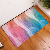Polynesian Tribal Pattern Patchwork Picturesque Rubber Doormat Holographic LT7 - Polynesian Pride