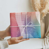 Polynesian Tribal Pattern Patchwork Picturesque Wrapping Paper Holographic LT7 - Polynesian Pride