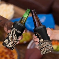 Personalized Solomon Islands Crocodile 4 in 1 Can Cooler Tumbler Hapi Isles - Independence Anniversary LT7 - Polynesian Pride
