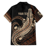 Personalized Solomon Islands Crocodile Family Matching Long Sleeve Bodycon Dress and Hawaiian Shirt Hapi Isles - Independence Anniversary LT7 - Polynesian Pride