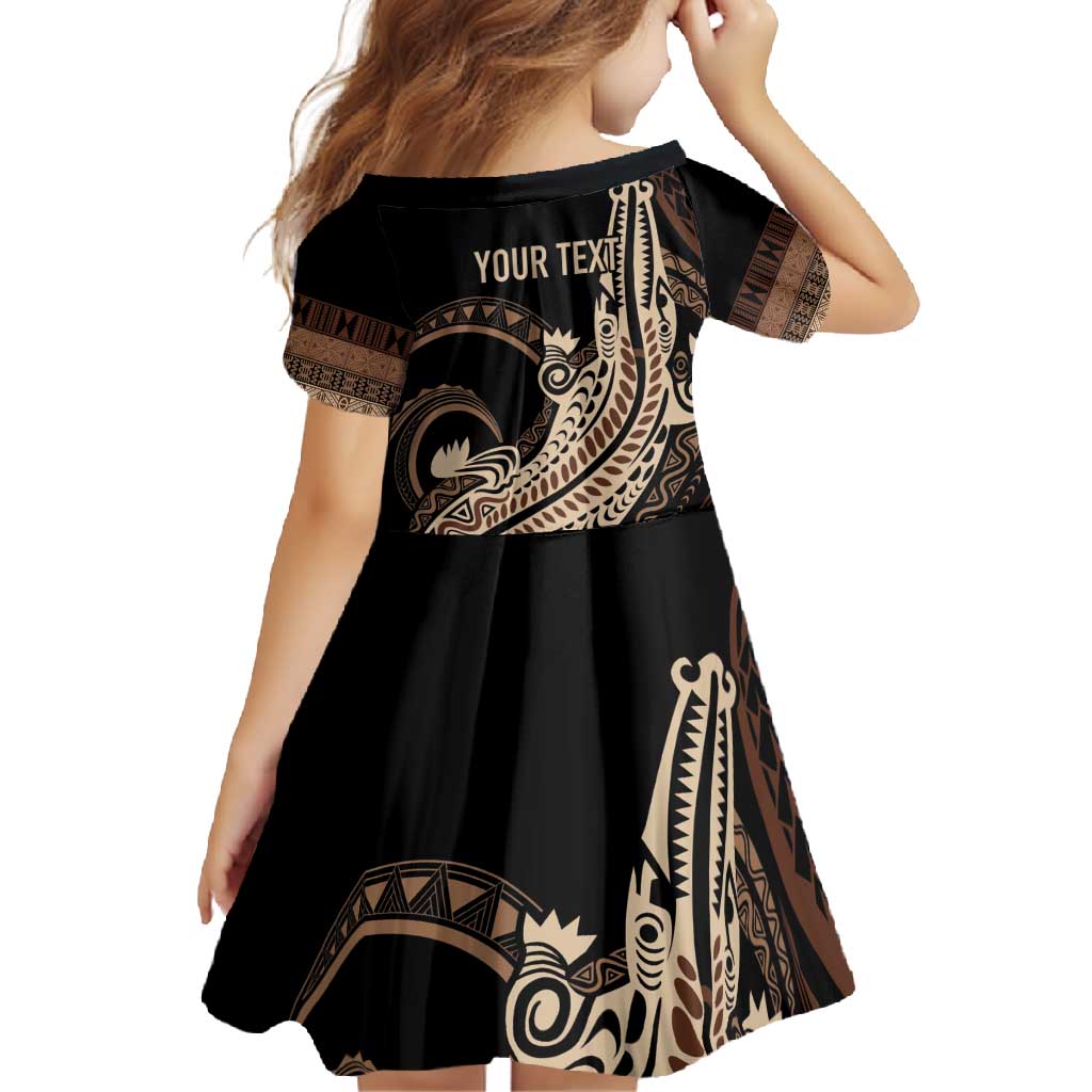 Personalized Solomon Islands Crocodile Family Matching Off Shoulder Maxi Dress and Hawaiian Shirt Hapi Isles - Independence Anniversary LT7 - Polynesian Pride