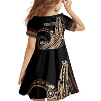 Personalized Solomon Islands Crocodile Family Matching Off Shoulder Maxi Dress and Hawaiian Shirt Hapi Isles - Independence Anniversary LT7 - Polynesian Pride