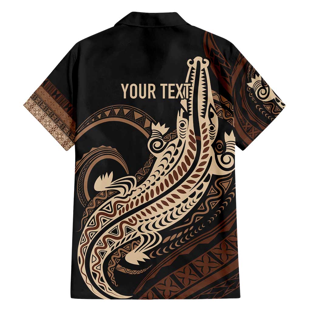 Personalized Solomon Islands Crocodile Family Matching Off Shoulder Short Dress and Hawaiian Shirt Hapi Isles - Independence Anniversary