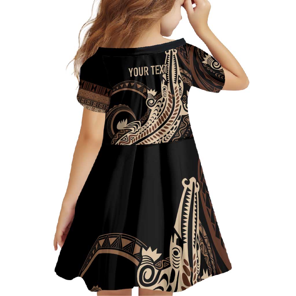 Personalized Solomon Islands Crocodile Family Matching Short Sleeve Bodycon Dress and Hawaiian Shirt Hapi Isles - Independence Anniversary LT7 - Polynesian Pride