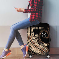 Personalized Solomon Islands Crocodile Luggage Cover Hapi Isles - Independence Anniversary