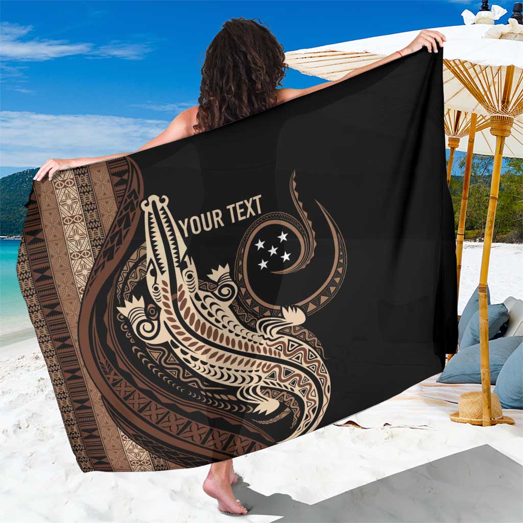 Personalized Solomon Islands Crocodile Sarong Hapi Isles - Independence Anniversary