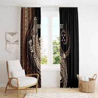Personalized Solomon Islands Crocodile Window Curtain Hapi Isles - Independence Anniversary LT7 - Polynesian Pride