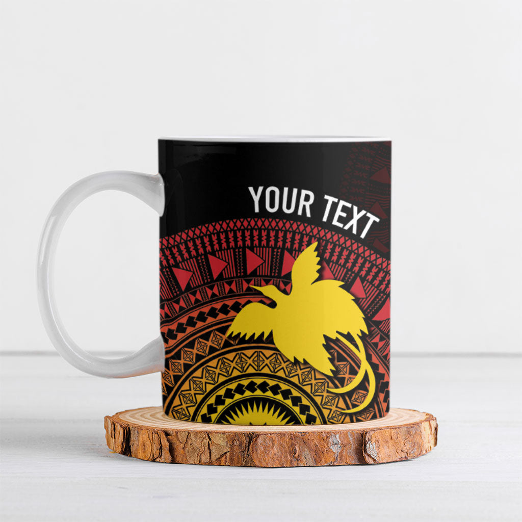 Papua New Guinea Independence Personalized Ceramic Mug Tapa Circle