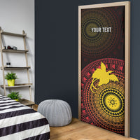 Papua New Guinea Independence Personalized Door Cover Tapa Circle