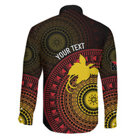 Papua New Guinea Independence Personalized Family Matching Off Shoulder Short Dress and Hawaiian Shirt Tapa Circle LT7 - Polynesian Pride