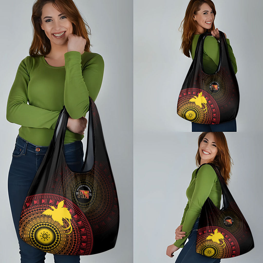 Papua New Guinea Independence Grocery Bag Tapa Circle