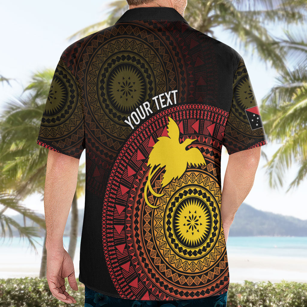 Papua New Guinea Independence Personalized Hawaiian Shirt Tapa Circle