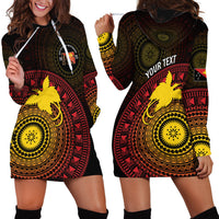 Papua New Guinea Independence Personalized Hoodie Dress Tapa Circle LT7 - Polynesian Pride
