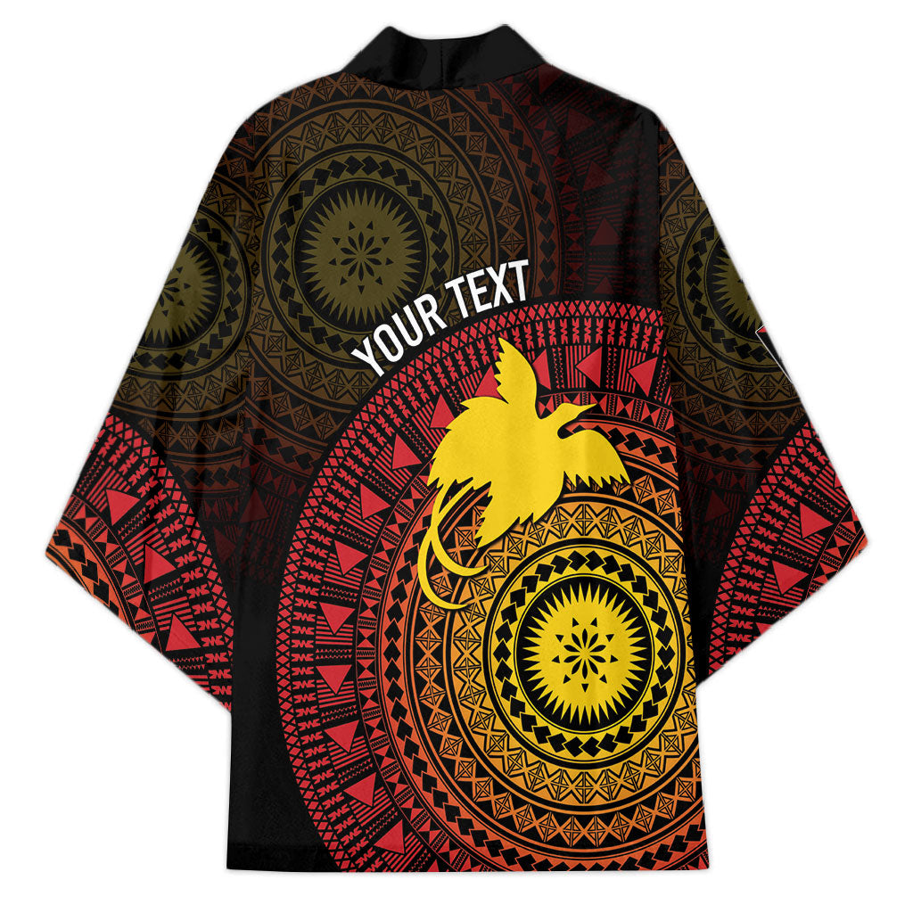 Papua New Guinea Independence Personalized Kimono Tapa Circle
