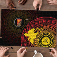 Papua New Guinea Independence Puzzle Tapa Circle