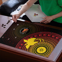 Papua New Guinea Independence Puzzle Tapa Circle