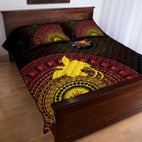 Papua New Guinea Independence Quilt Bed Set Tapa Circle