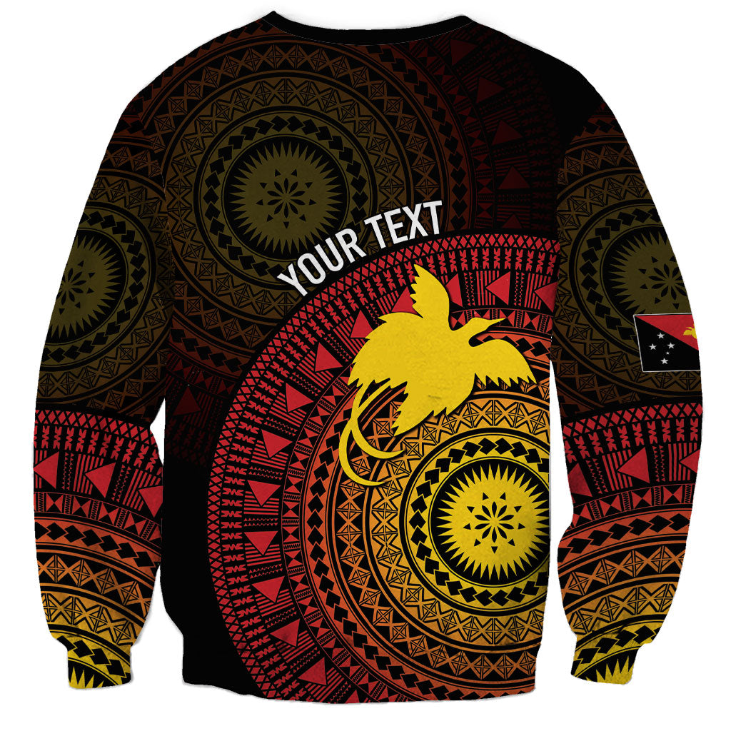 Papua New Guinea Independence Personalized Sweatshirt Tapa Circle