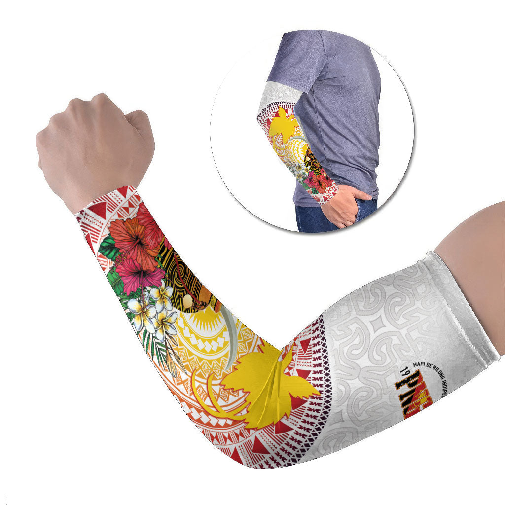 Hapi De Bilong Indipendens Papua New Guinea Arm Sleeves PNG Lime Pot